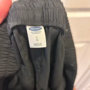 Old Navy Women's Large Black Lyocell Drawstring Waist Pants Boho‎ Athleisure thumbnail 7