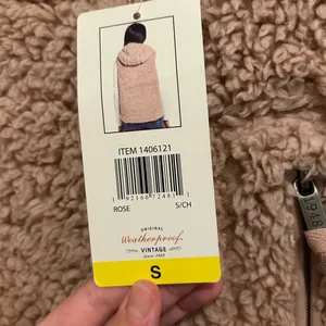 Original Weatherproof Vintage Cozy Pink Sherpa Vest - size small thumbnail 3