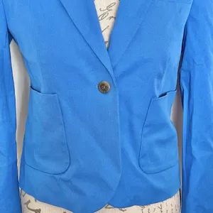 J.Crew Womens Blue Blazer Tailored Classic Career Office Jacket Preppy Sz Medium thumbnail 9
