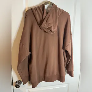 Athletic Works Lined Brown Hoodie Spandex Comfy Drawstring Pocket Unisex Sz XXXL thumbnail 4
