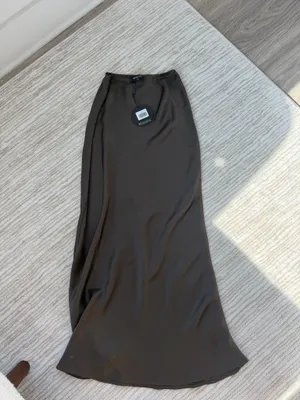 White Fox Brown Maxi Skirt thumbnail 2