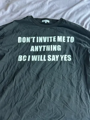 Gildan Black Short Sleeve Graphic Tee with White Slogan thumbnail 2