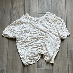 We The Free Cream Ruched Blouse thumbnail 3