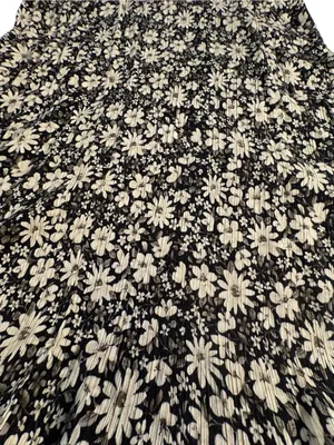 Vintage 90s More Jazz Size 18 Petite Daisy Floral Crinkle Midi Dress thumbnail 13