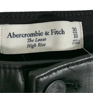 NEW Abercrombie & Fitch The Loose High Waist Faux Leather Pants Size 30 thumbnail 8