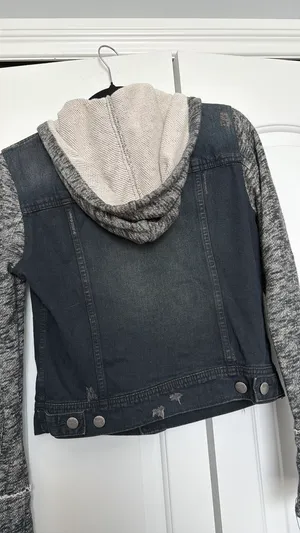 Free People Distressed Denim Jacket thumbnail 4