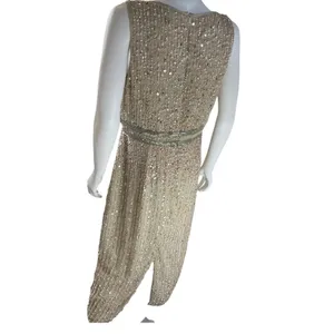 Mac Duggal Fully Embellished Sleeveless‎ MIDI Cocktail Formal Size 10 thumbnail 3