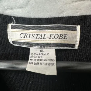 Vtg Crystal Kobe Womens Christmas Sweater Vest XL Holiday Snowman Embroidered thumbnail 4