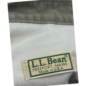LL Bean Vintage Womens Size 14 High Waist Pleated Tapered Leg Jeans Khaki‎ thumbnail 12