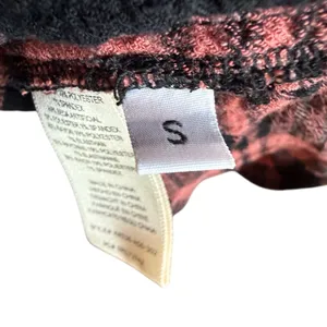 Anthropologie Cloth & Stone Daia Plaid Pink‎ and Black Mini Dress Sz S thumbnail 6