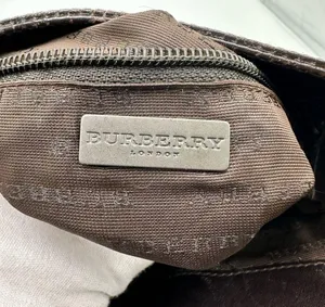 BURBERRY LONDON Nova Check Shoulder Bag PVC Leather Beige thumbnail 8