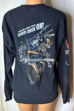 Anvil Biker graphic print t shirt thumbnail 1