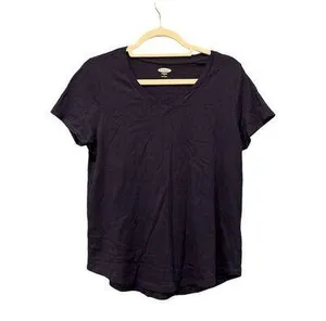 Old Navy Women's Blue V-Neck Tee Size M Short Sleeve Casual Top thumbnail 1