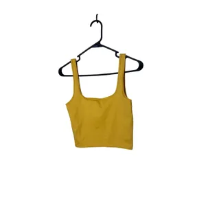 Abercrombie & Fitch Soft A&F Collection Mustard Yellow Cropped Tank Top Small thumbnail 5