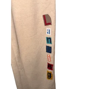 Vintage Havana Sweatpants S‎ Oatmeal Graphic Streetwear Joggers Y2K Patches thumbnail 5