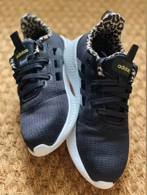 Adidas Black and White Sneakers with Animal Print thumbnail 1