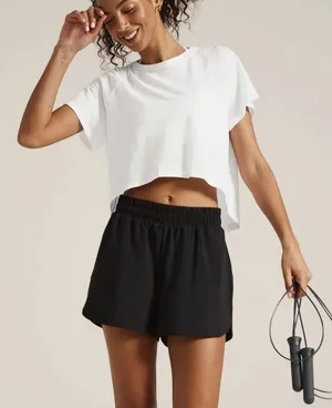 Beyond Yoga Signature High Low Cropped Tee thumbnail 1