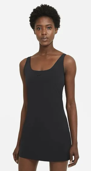 Nike Bliss Luxe Training Dress in Black thumbnail 1