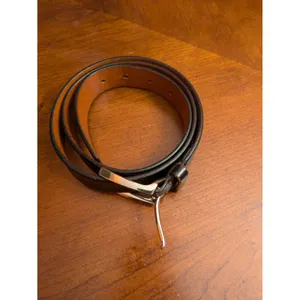 Banana Republic Leather Black Belt Size 36 thumbnail 4