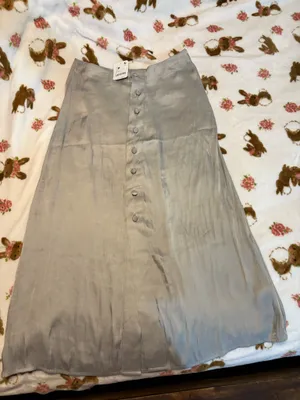 Free people satin skirt thumbnail 1