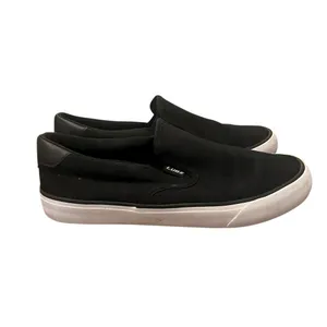 Lugz Women’s Clipper Black and White Canvas Slip-On‎ Sneakers Size 8 thumbnail 3