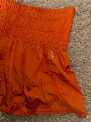 Free People Movement Orange “The Way Home” Shorts thumbnail 5