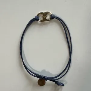 Tory Burch String Bracelet Gold and Blue thumbnail 2