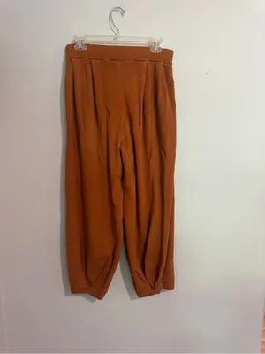 Rusty Orange Cozy Knit oversized Jogger Pants thumbnail 6