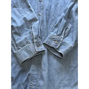 Out of the Blue J. Jill Denim Embroidered Button Down Shirt Women Sz XL Cotton thumbnail 11