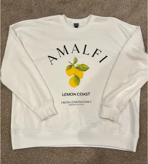 Wild Fable Amalfi white oversized crewneck thumbnail 1