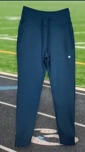 Gradual Womens XS High Waisted Joggers Teal Blue Athletic Sweatpants Run Gym NWT thumbnail 1