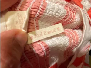 Junior Dress Size Size Medium Red Camel Coral/white thumbnail 6
