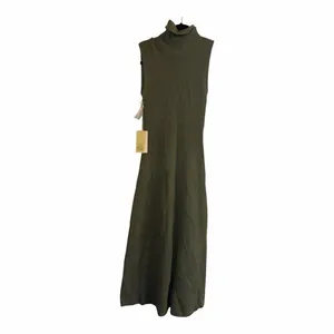 ✨Aritzia Wilfred Olive Green Sleeveless Ribbed Turtleneck Midi Sz XS Dress✨ thumbnail 5