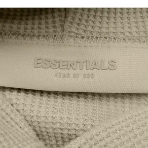 Essentials Fear of God Waffle Knit Henley Pocket Hoodie Sz 10 Unisex thumbnail 5