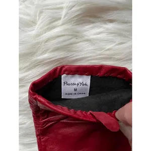 Preston & York Red Leather Gloves - Stylish & Warm thumbnail 3