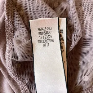 Victoria's Secret Mauve Camisole with Sheer Polka Dot Lace thumbnail 10