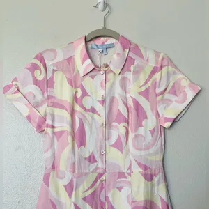 NWT Hill House Lily Candy Kaleidoscope Pink Dress Size XXS thumbnail 3