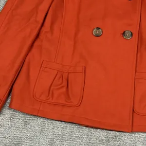 Sundance Wool Coat Womens Small Short Double Breasted Peacoat Jacket Lined thumbnail 2