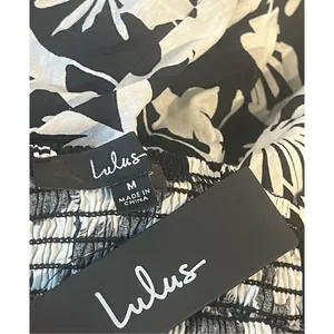 Lulus NWT Floral Tie Mini Dress Sz Med thumbnail 5