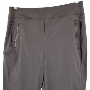 Athleta Womens Brooklyn Pants 16 Taupe Utility Travel Zip Pocket Stretch‎ SP24 thumbnail 4