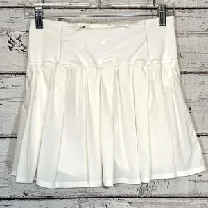 Activewear Pleated Skort White-Small thumbnail 2