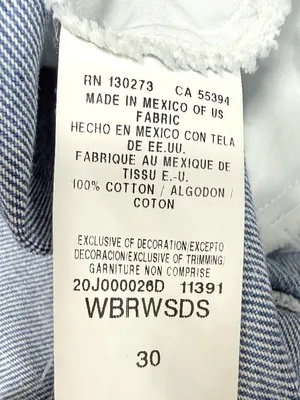 Wrangler Reworked Ultra High-Rise Frayed Denim Shorts thumbnail 10