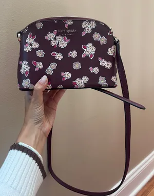 Kate Spade Crossbody Purse Floral Purple thumbnail 1