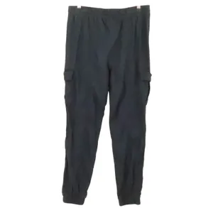 Linen Blend Cargo Jogger Pants Womens Size M Black Utility Gorp Lightweight thumbnail 6