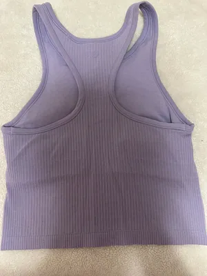 Lululemon Lilac Smoke Ribbed Ebb To Street Tank thumbnail 3
