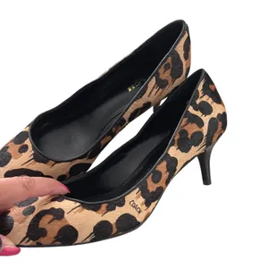 Coach Leopard Calf Hair Pumps Women 6.5 Brown Animal Print Pointed Toe Stiletto thumbnail 2