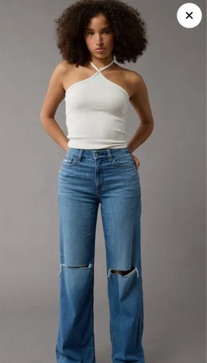 American Eagle Baggy Wide-Leg High-Rise thumbnail 1