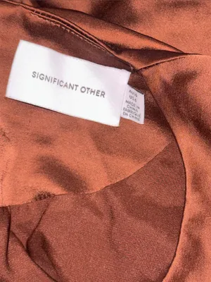NEW Significant Other Molly Satin Cutout Long Sleeves Dress Sz 6 thumbnail 7