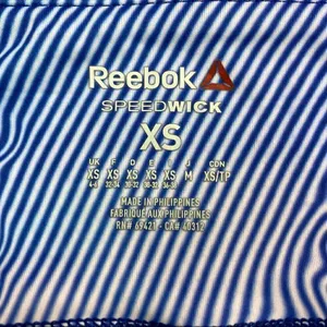 Reebok CrossFit Lux Bold 3/4‎ Wavy Ombré Legging Blue White XS thumbnail 7
