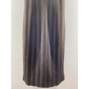 Anthropologie Maeve Meridian Midi Striped Quilted Brown Black Dress NWT thumbnail 8